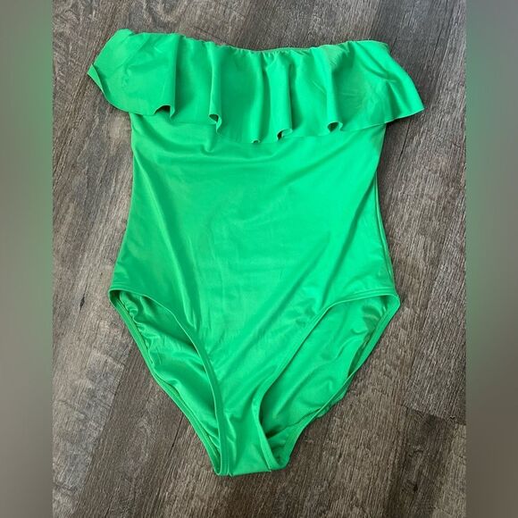 Kate Spade One Piece Ruffle Swimsuit-Size Large - Picture 1 of 8